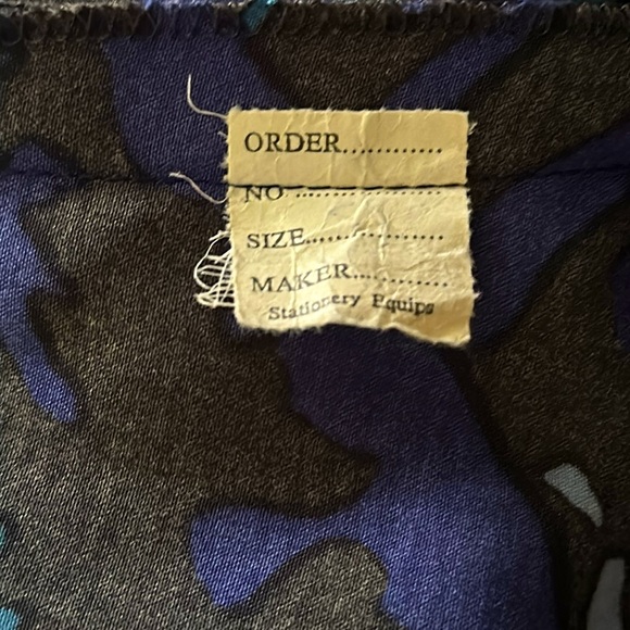 VINTAGE Miss T (English Brand) Blue and Purple Maxi Dress, Size M - Picture 8 of 12